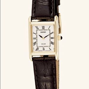 Seiko SUP250 Tank Homage Watch